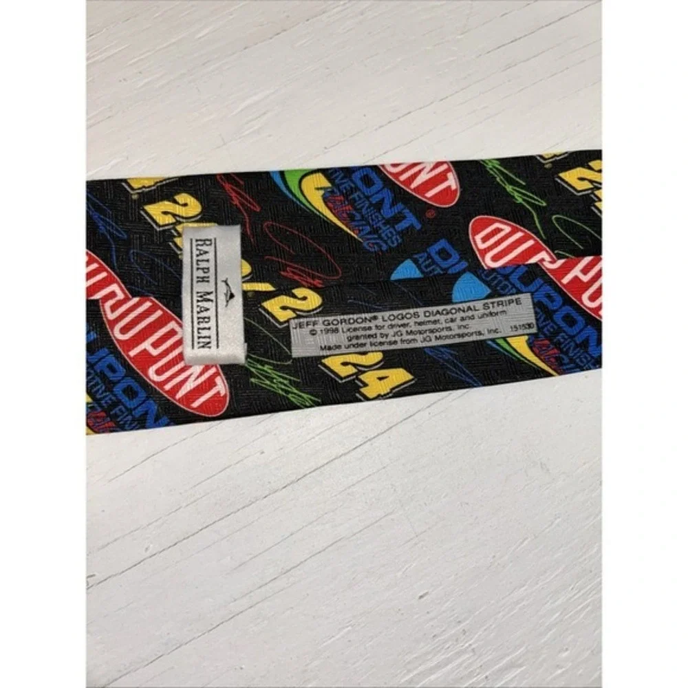 Ralph Marlin Jeff Gordon‎ Dupont #24 Tie Vintage 1990's
